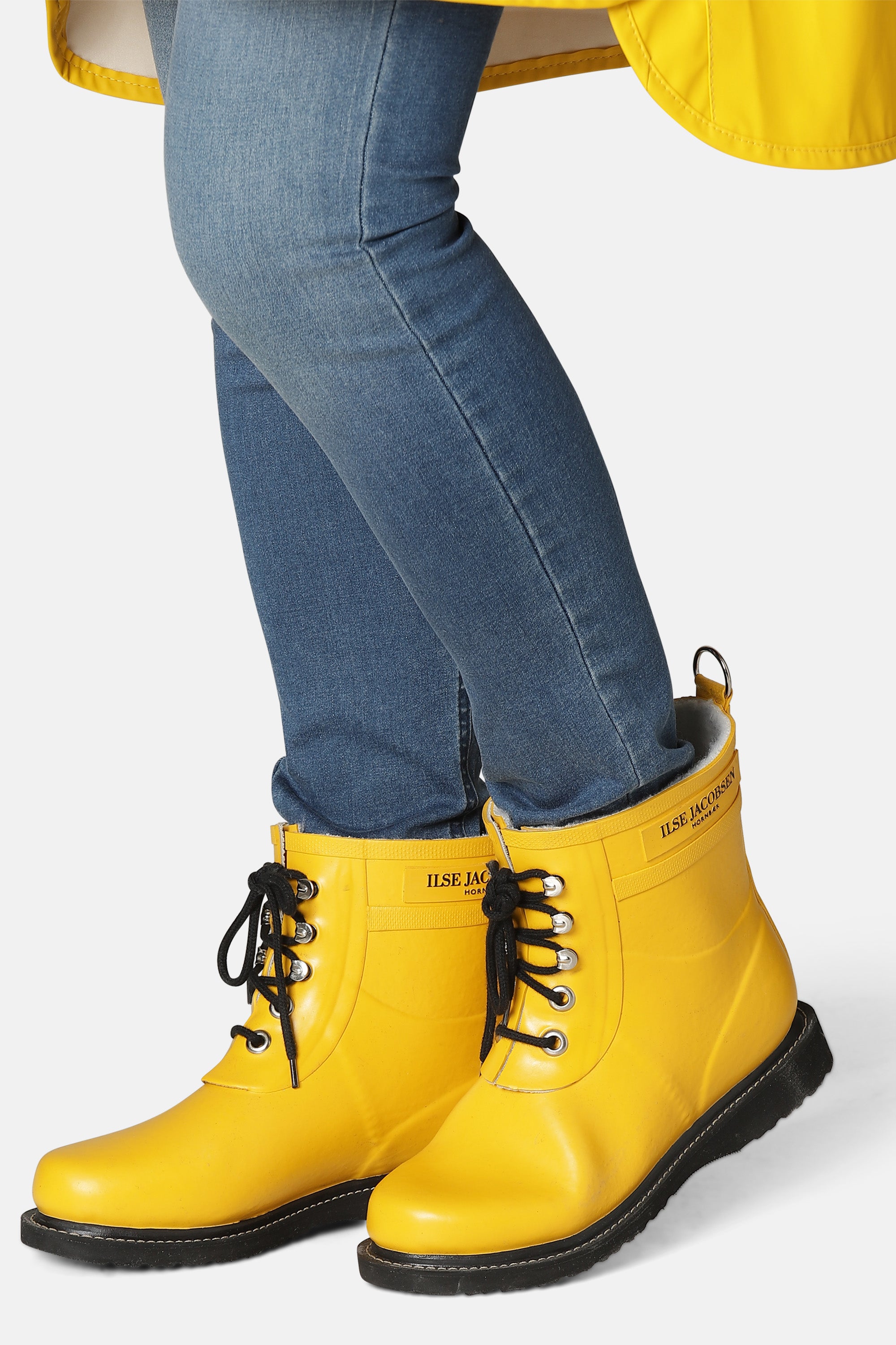 Ilse Jacobsen Hornbæk Footwear Kurze Gummistiefel Rain boots 808 Cyber Yellow